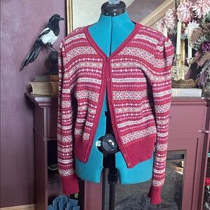 Emmy Design knit cardigan.